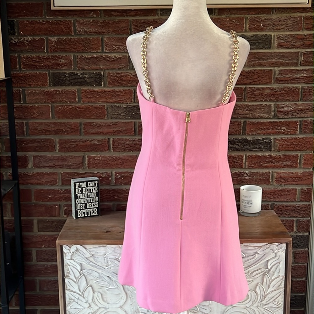 SOLD Rebecca Vallance Pierson Chain-Strap Mini Dress Size 8 NWT - Picture 4 of 6